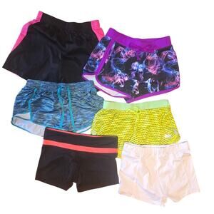 Colorful Athletic Shorts Set Girls Large GUC